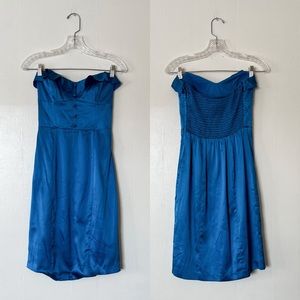 Betsey Johnson Blue Off-Shoulder Dress
